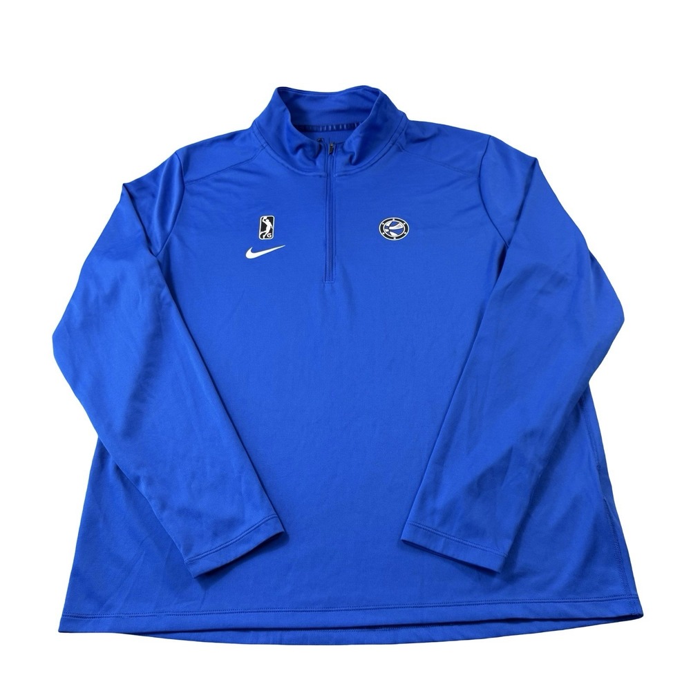 Nike Blue Orlando Magic G League Mens 1/2 Zip Pullover Size XL